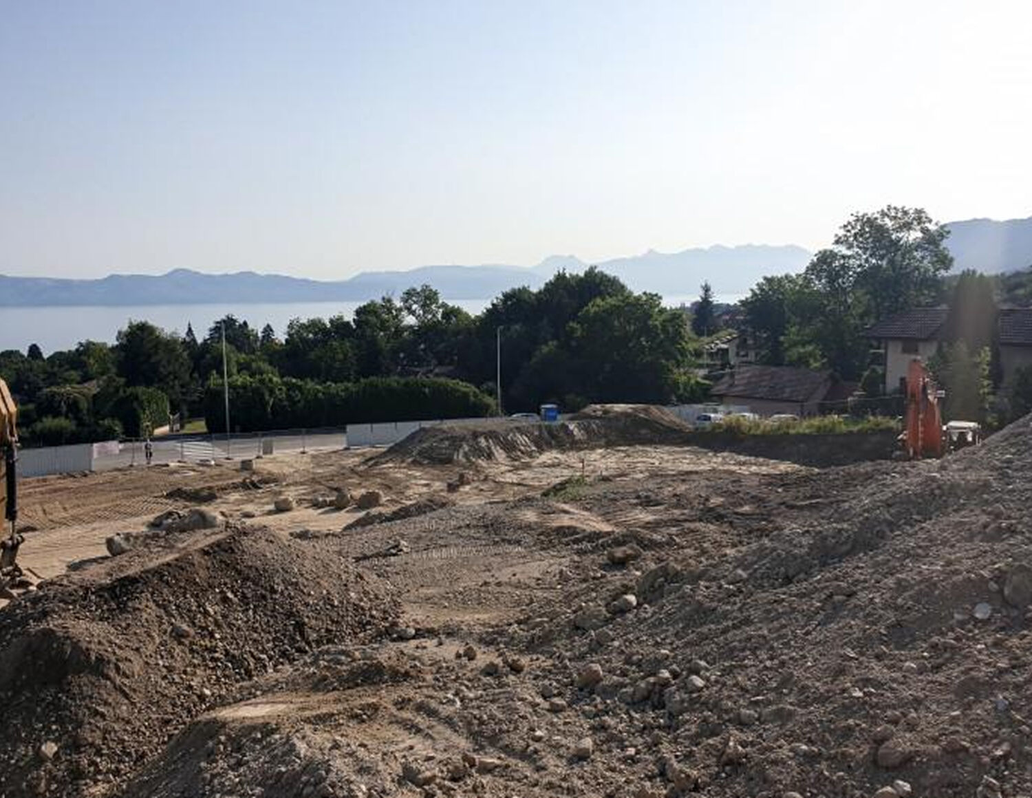 photo d'un terrassement - Scène du Léman